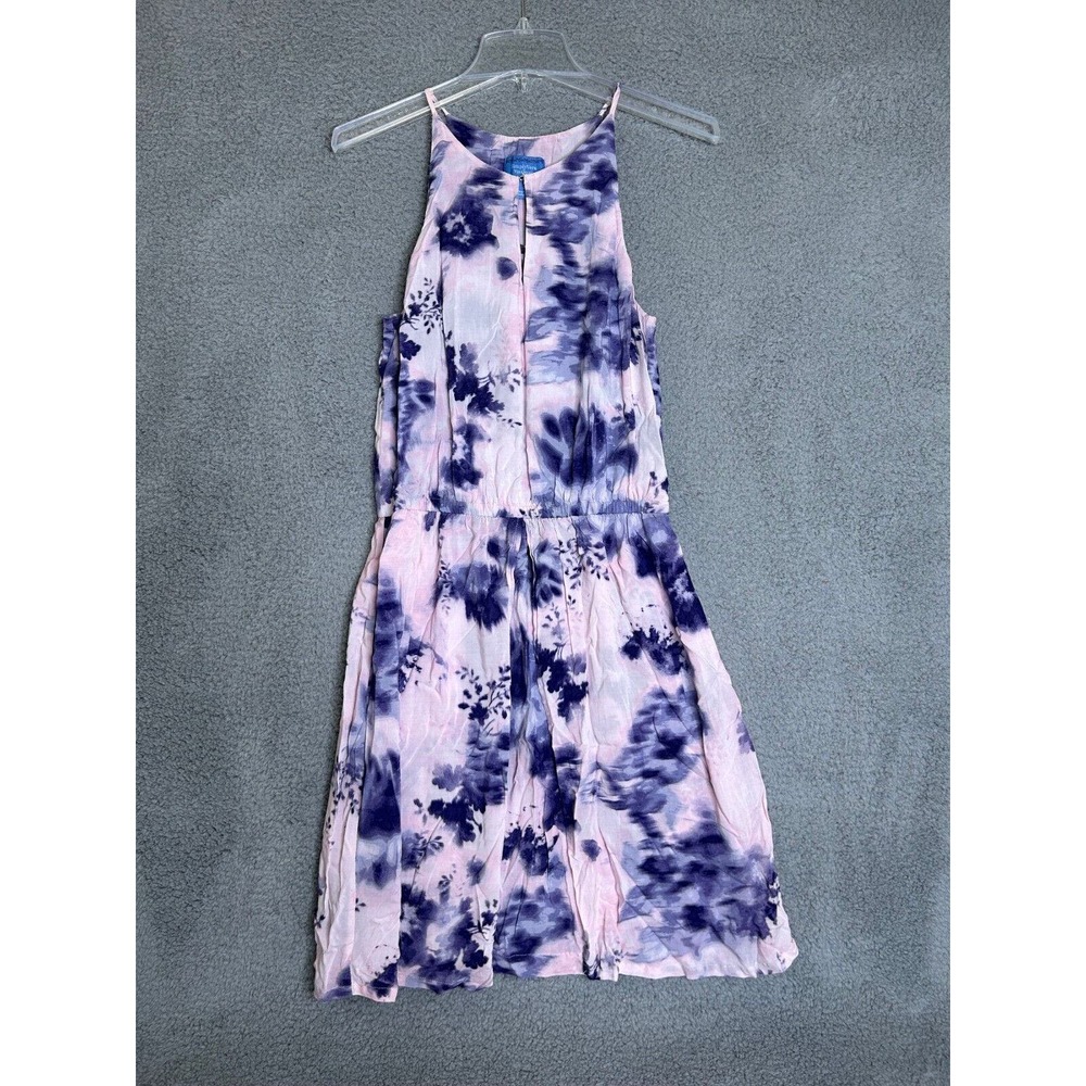 Simply Vera Vera Wang Dress Womens Small Pink & Purple Floral Tie Dye Sleeveless